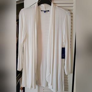 Apt 9 Ivory Open front cardigan